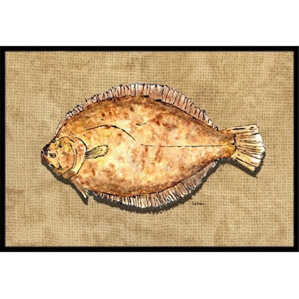 Carolines Treasures Carolines Treasures 8821JMAT 24 x 36 In. Flounder Indoor or Outdoor Mat 8821JMAT - main